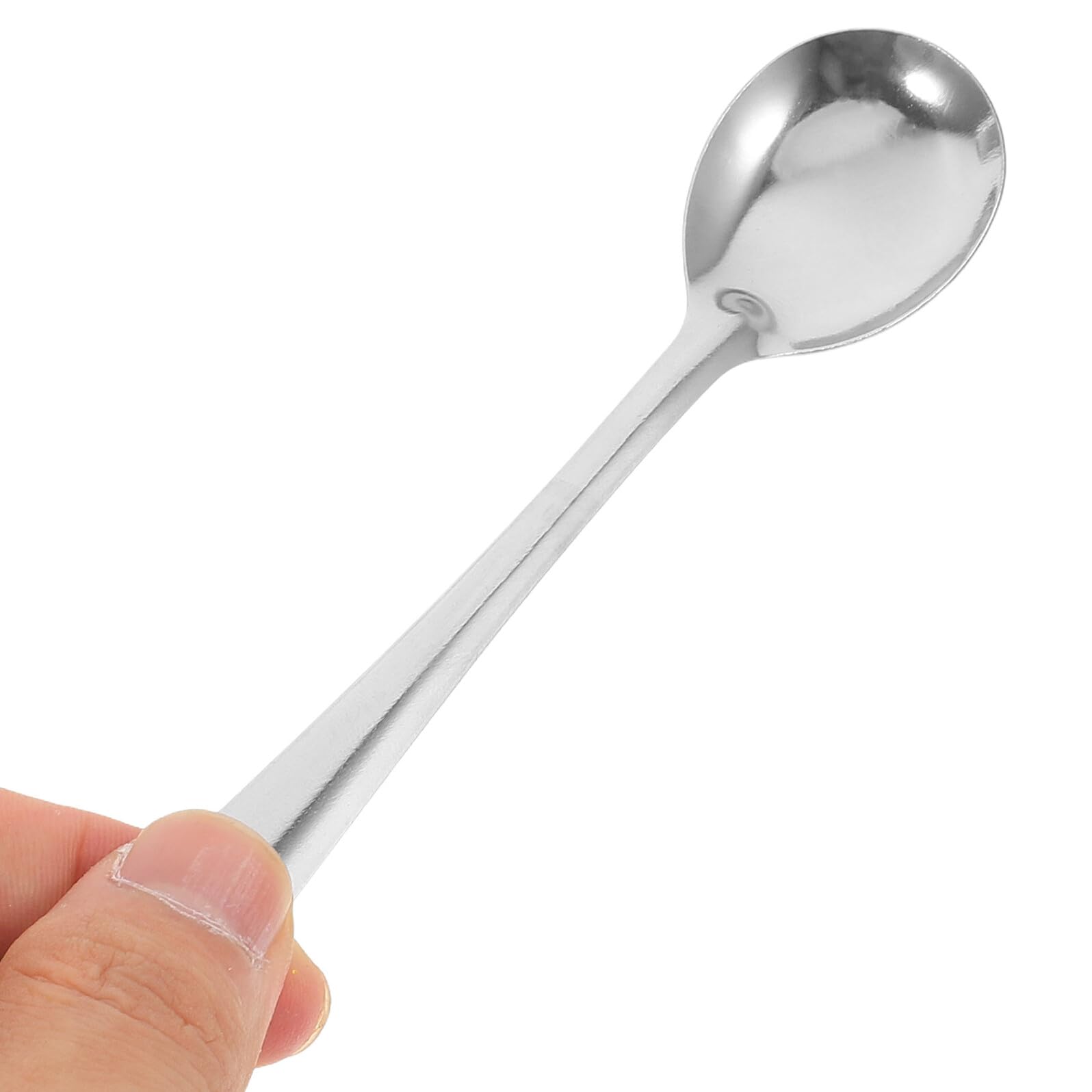 FRCOLOR 100 Stück Kleiner Kaffeelöffel aus Edelstahl Silber Spülmaschinenfest Vielseitiges Design für Kaffeezubehör und Espresso Portionierung