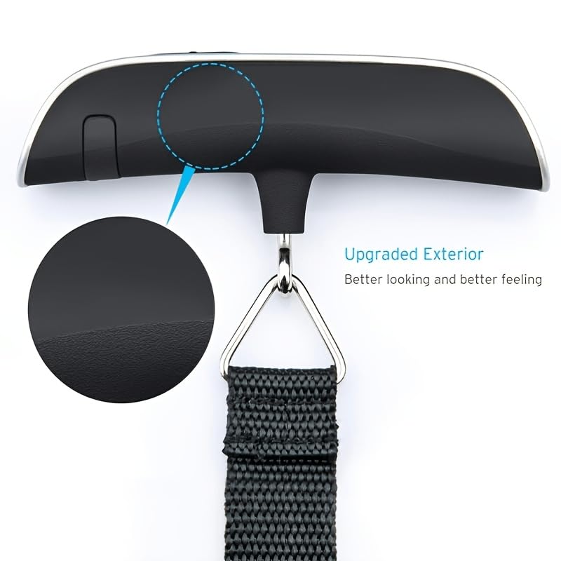 Miniatura 6 de Balanza de equipaje 110 lb50 kg retroiluminación pantalla LCD portátil de mano báscula electrónica - Balanza digital postal equipaje colgante escala