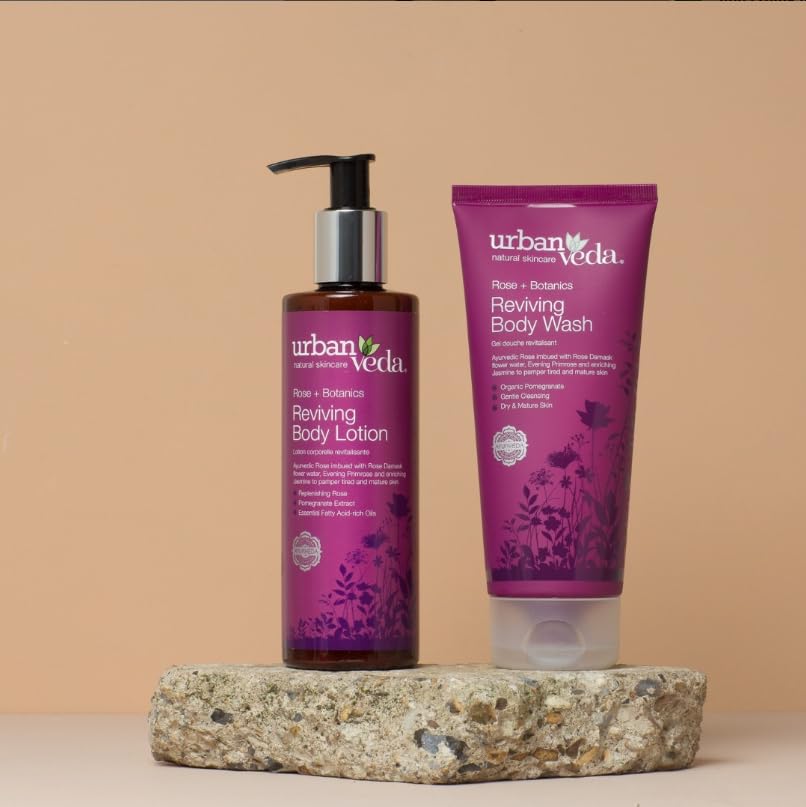 Rose Exfoliating Body Scrub | Natural Body Wash Scrub for Dry Skin | Mature Skin Scrub with Rosehip Oil | Exfoliating Body Scrubber by Urban Veda | 6.77 Fl oz - Image 6