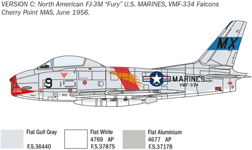 Italeri North American FJ-2/3 Fury Scale 1 : 48, Fighter Aircrafts