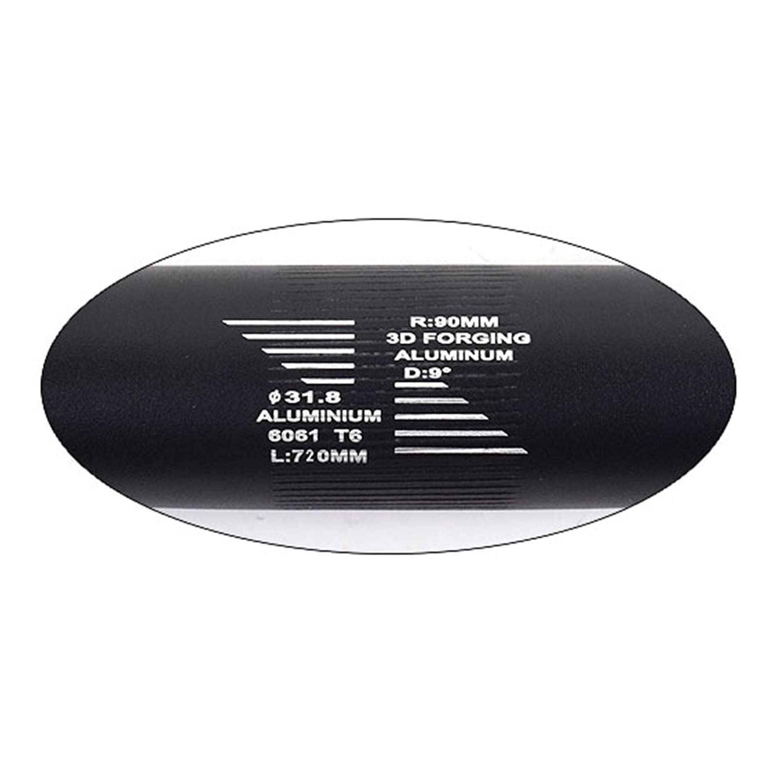 Perfeclan Riser per Manubrio MTB da 31,8 mm, Manubrio in Lega di Alluminio Mountain Road DH Manubrio per Bicicletta Riser per Bicicletta Manubrio Extra Lungo