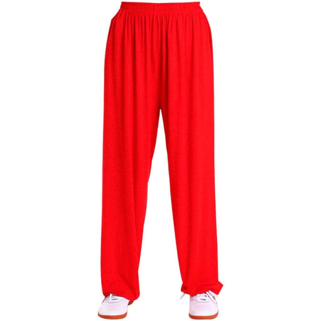 Pantalon Tai Chi en soie glacée de qualité supérieure