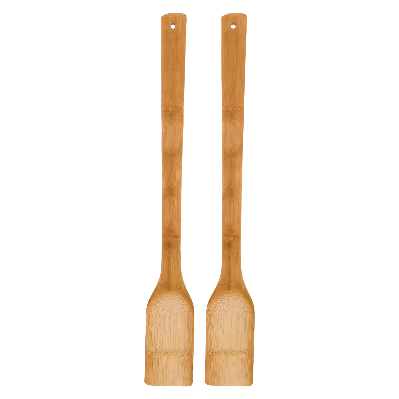 Spatules de fermentation en bambou lot de 2 longs manches 60,5 cm pour dégazage optimal du vin