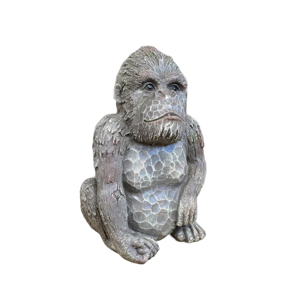 Gifts Direct 2 U Decorative Garden Gorilla Ornament Resin Monkey King of the Jungle Statue Unique Animal Design Home