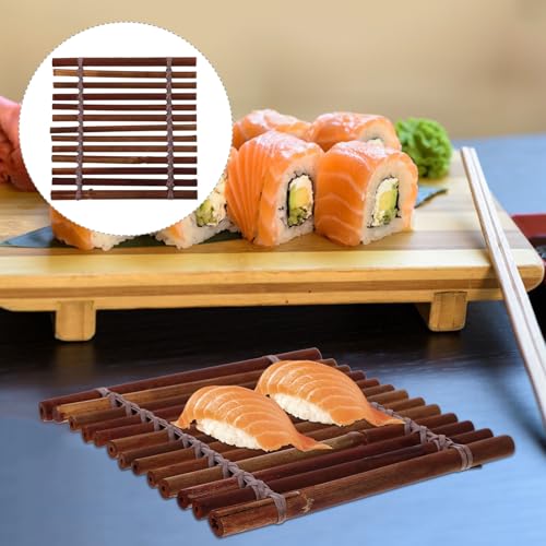 Plato para Sushi y Sashimi 13x13 cm en Bambú miniatura 7