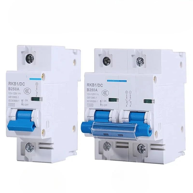 Photovoltaic System DC Circuit Breaker 12~125V 80A 100A 150A 200A 250A Solar RV Yacht Battery Short Circuit Protection Switch(1P,125A)