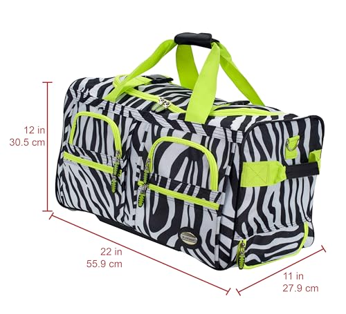 Image of Rockland Rolling Duffel Bag, Black, 22 inch