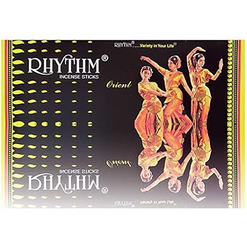 Cycle Brand Rhythm Orient Incense Sticks, 120 Sticks | 9" Inch Agarbatti Sticks with 40 Mins Burning time | Musky Rose Exotic Fragrance Sticks for Romantic Ambience & Rejuvenation | 20 Sticks/Pack Cover