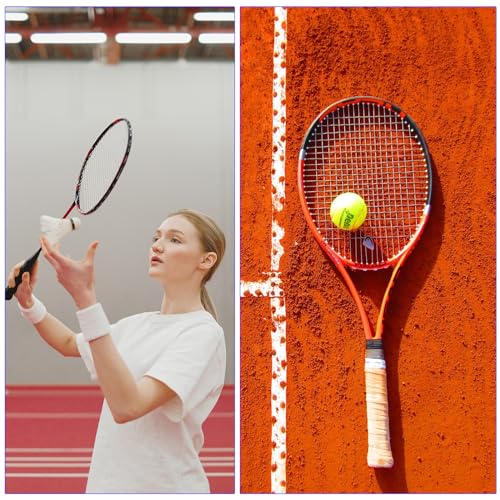 M METERXITY 2 Pack Badminton Grip Cushion Wrap, PE Overgrip Wrap Tape Anti Slip Backing Film - Image 2