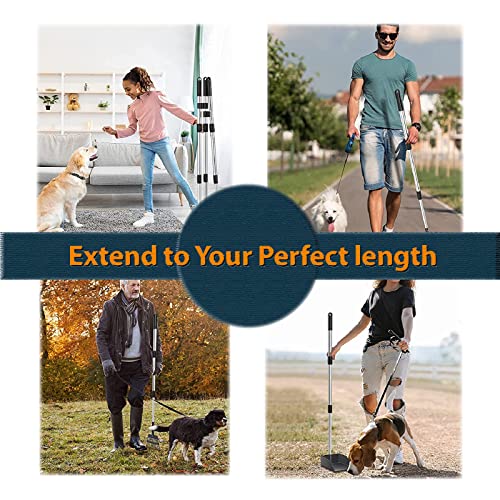 Sunlax Pooper Scooper, Durable Dog Poop Scoop Long Handle Tray And Rake Set For Large Medium Small Dogs thumb #5