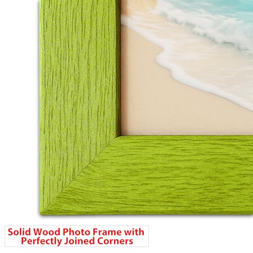 Image of Square Frames 5x5 inch | Sleek Photo Frames For Wall Decor | Wall Frame To Refresh Room | Premium Wooden Photo Frame | Green Wall Decor (5x5 inch, Green)