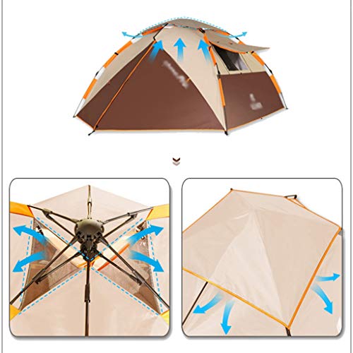 Carpa GeRRiT automática para 3-4 personas resistente a tormentas miniatura 2