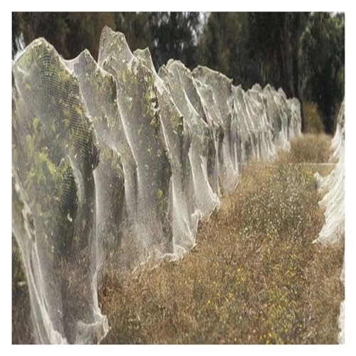 Red de malla de nailon duradera para pájaros, red antipájaros de 0,35 mm para jardín, árboles frutales y protección de cultivos, 8 x 10 m (malla de 5 cm), red de seguridad infantil y prevención de
