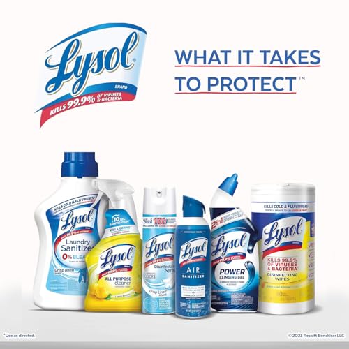 Lysol Click Gel Automatic Toilet Bowl Cleaner, Toilet Gel Stamp, Toilet Freshener, Bathroom Essentials, Refreshing Mango & Hibiscus Scent, 6 Count (Pack of 1)