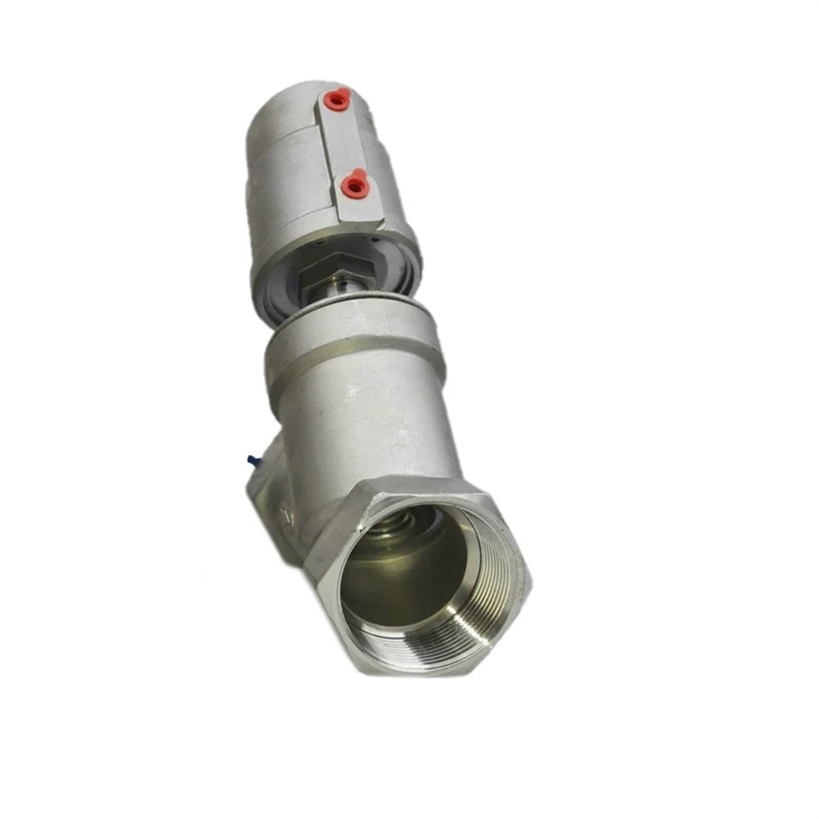 PEQYUACTE DN80 Stainless Steel Pneumatic Actuator Angle Seat Valve Pneumatic Seat Valve 16bar For Steam Gas Oil Normally Closed