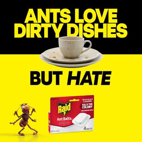 Raid Ant Killer Baits, for Household Use, Kills the Colony, Kills Ants for 3 Months, Child Resistant, 4 Count — view 4