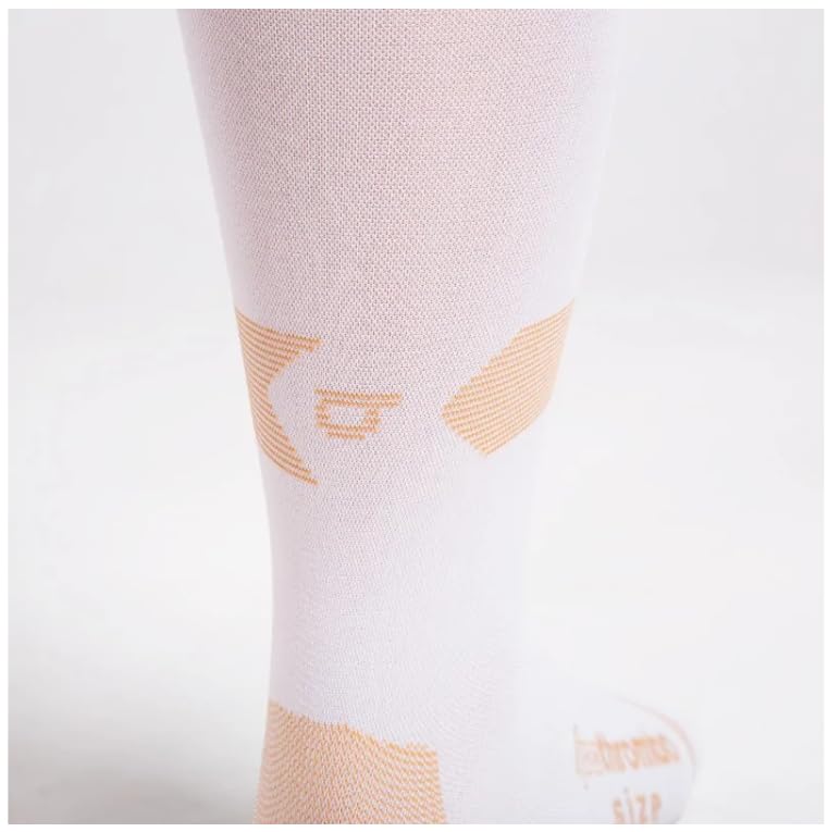 LIPOELASTIC® Lipothrombo AG, calze unisex autoreggenti antiembolia a compressione graduata (IT, Testo, L, Regular, Regular, bianco)