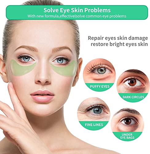 Breylee Aloe Vera Eye Mask– 60 Pcs - Puffy Eyes And Dark Circles Treatments – Look Younger And Reduce Wrinkles And Fine Lines Undereye, Improve And Firm Eye Skin - Pure Natural Material Extraction #TOP1