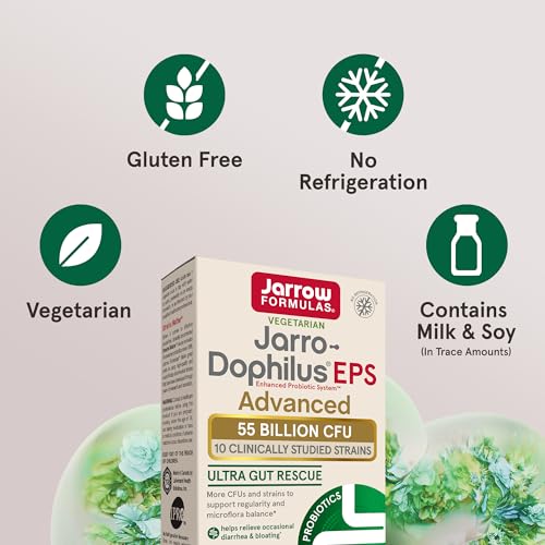 Jarrow Jarro-Dophilus EPS Advanced Probiotic, Digestive Support,30 Capsules - image 3