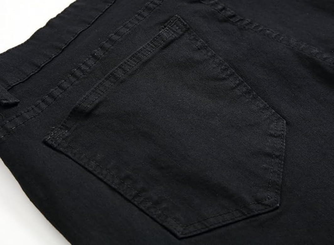 Boy's Skinny Fit Stretch Elastic Straight Leg Fashion Jeans Slim Denim Pants - Image 6