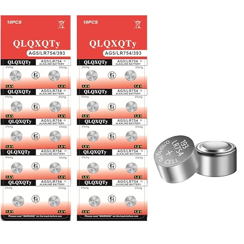 20 Pack Baterías Alcalinas AG5 LR754 SR754