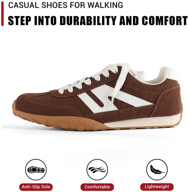 Sneakers for Women Retro Fashion Trendy Sneakers with Foam Insole Casual Shoes for Walking Tennis Classic Non-Slip Comfort Shoes - Image 6