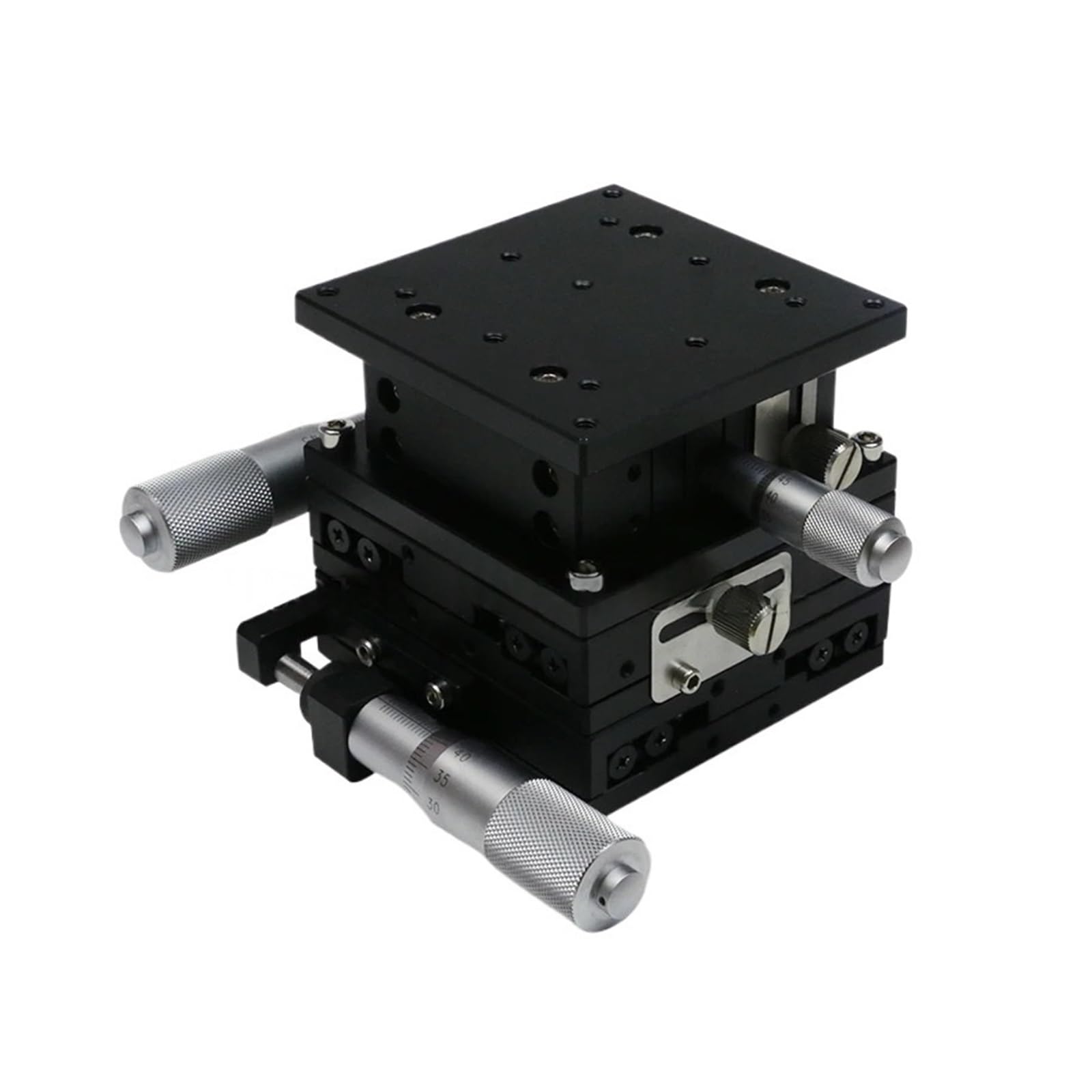 IGNVXMGKP XYZ Axis 80mm Trimming Manual Displacement Platform Linear Stage Sliding Table 80 * 80mm XYZ80 Double Cross Rail