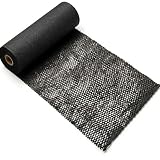 Wabenpapier 50cm x 25m Rolle - Verpackungspapier 80g/m² - als Füllmaterial und Geschenkverpackung - Schutzpapier für Versand Polsterung Blumenverpackung - Papierpolster Schwarz