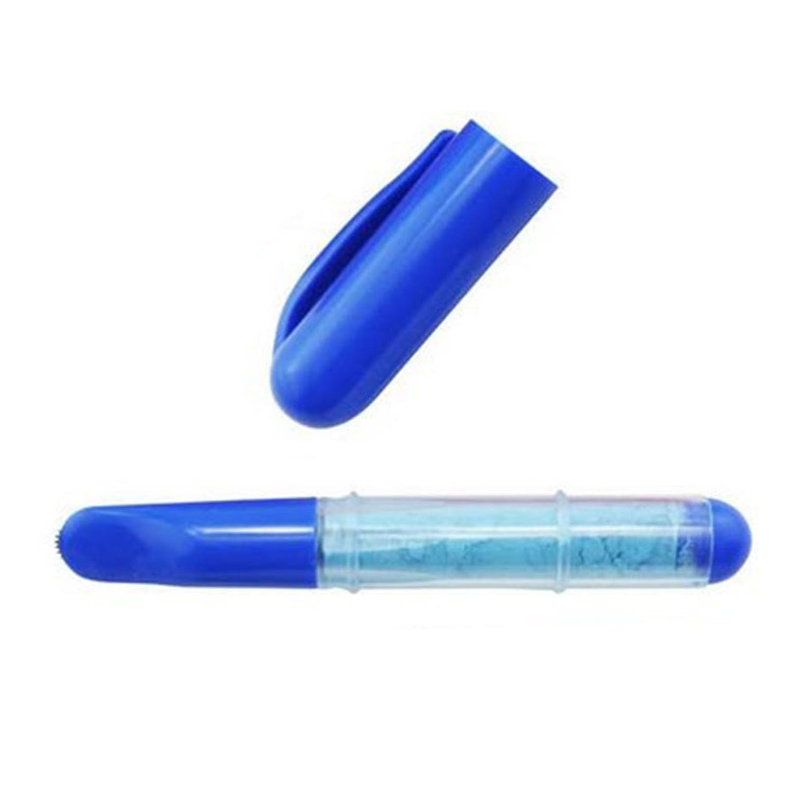 tinysiry Chalk Fabric Markers for Sewing, Pen Style Fabric Chalk MarkersMulticolor Fabric Chalk Pen, Tailors Chalk for Fabric, Fabric Marker for Sewing,Felting Tool Blue