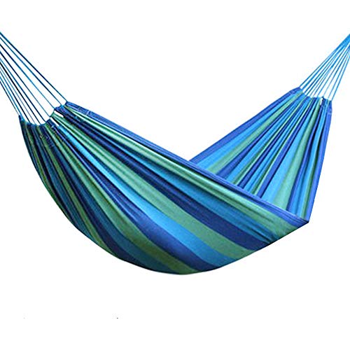Lixada Rede para campismo duplo individual para pátio traseiro pátio varanda jardim interior ao ar livre campismo caminhadas