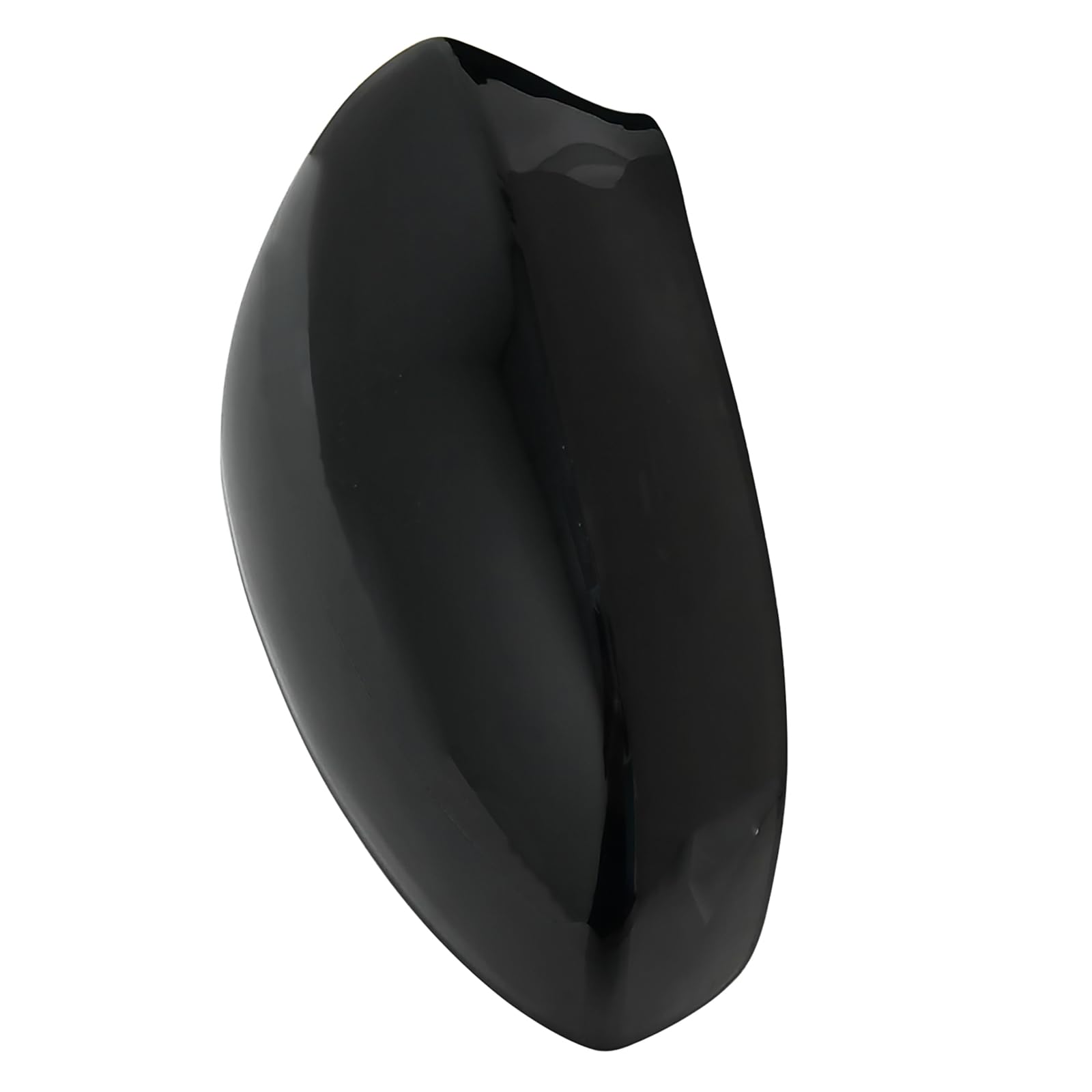 Calotta per specchietto laterale compatibile con Fiat 500 2007-2020 (nero lucido)