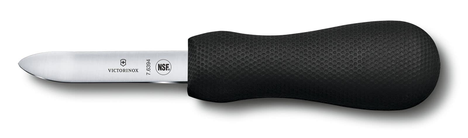 Victorinox Oyster Knife, Plastic Handle, Stainless Steel, Dishwasher Safe, Black