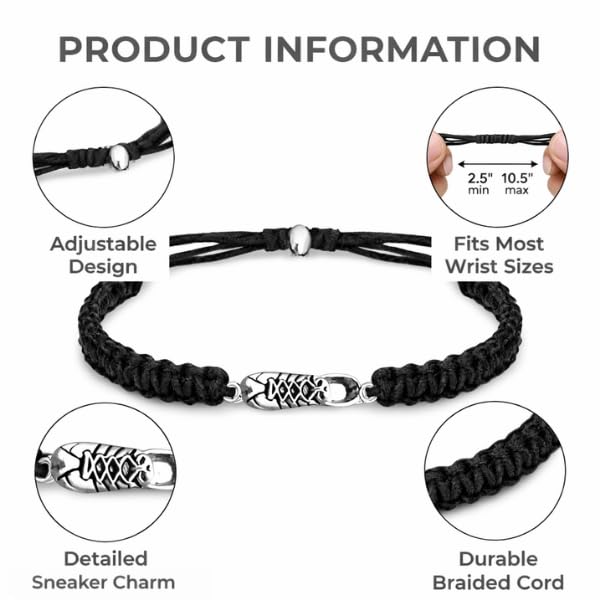 Infinity Collection - Running Gifts Bracelet, Runner Jewelry, Adjustable Charm Bracelet - Cross Country, Track, Marathon