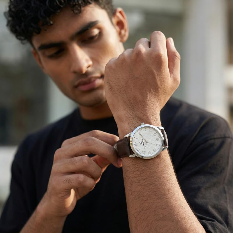 Image of Walrus Men Analog Wristwatch- Vegan Leather Strap Professional & Casual Use - Classic Style |Slim fit | Lightweight