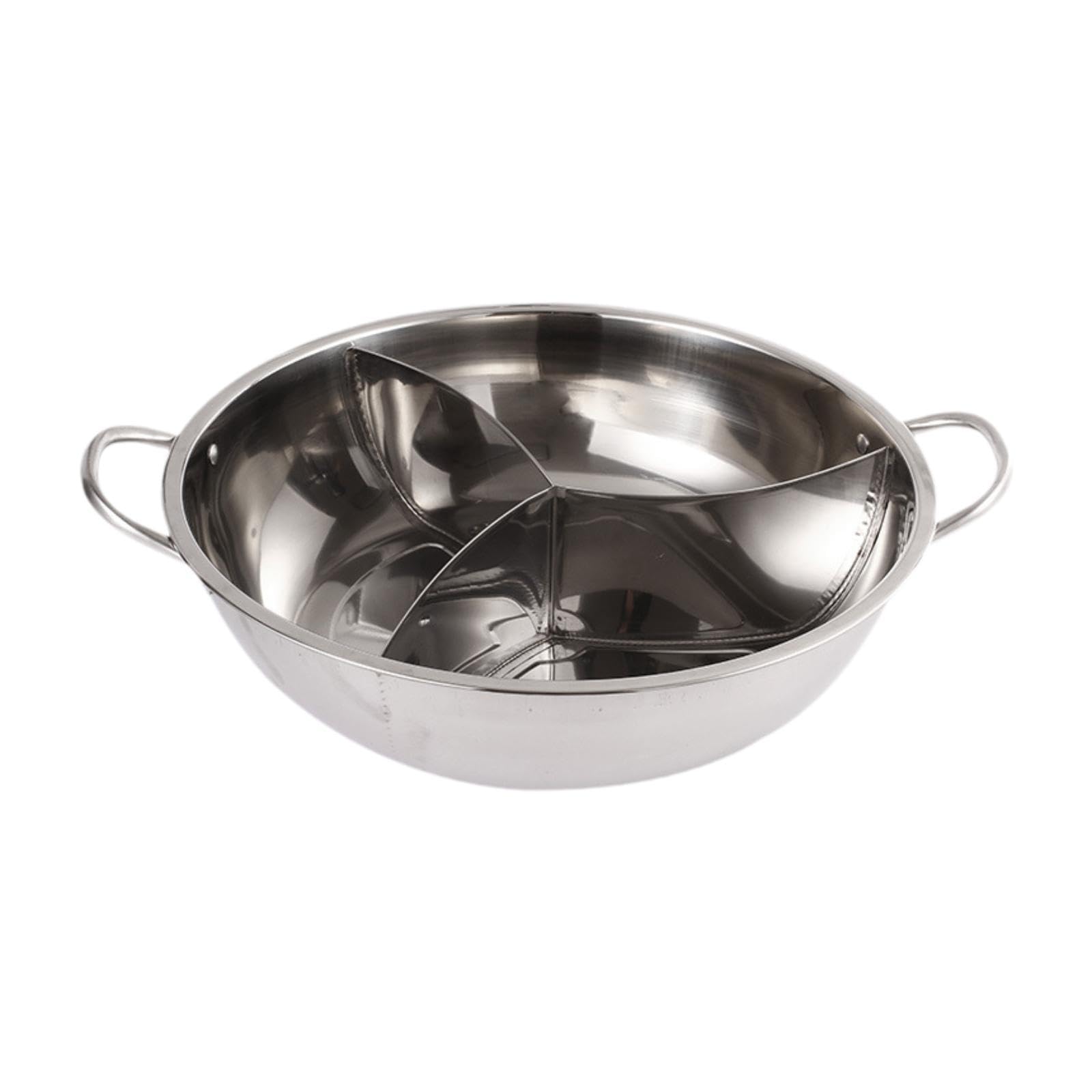 Pentola in acciaio inox divisa multiuso 3 in 1 adatta per piano cottura a induzione, fornello a gas, pentola per zuppa, per per cucina domestica, 36 Cm