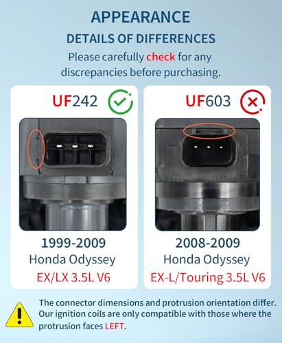 Marsram UF242 Ignition Coil Pack Set for Honda and Acura V6 – 6 Pieces - Image 3