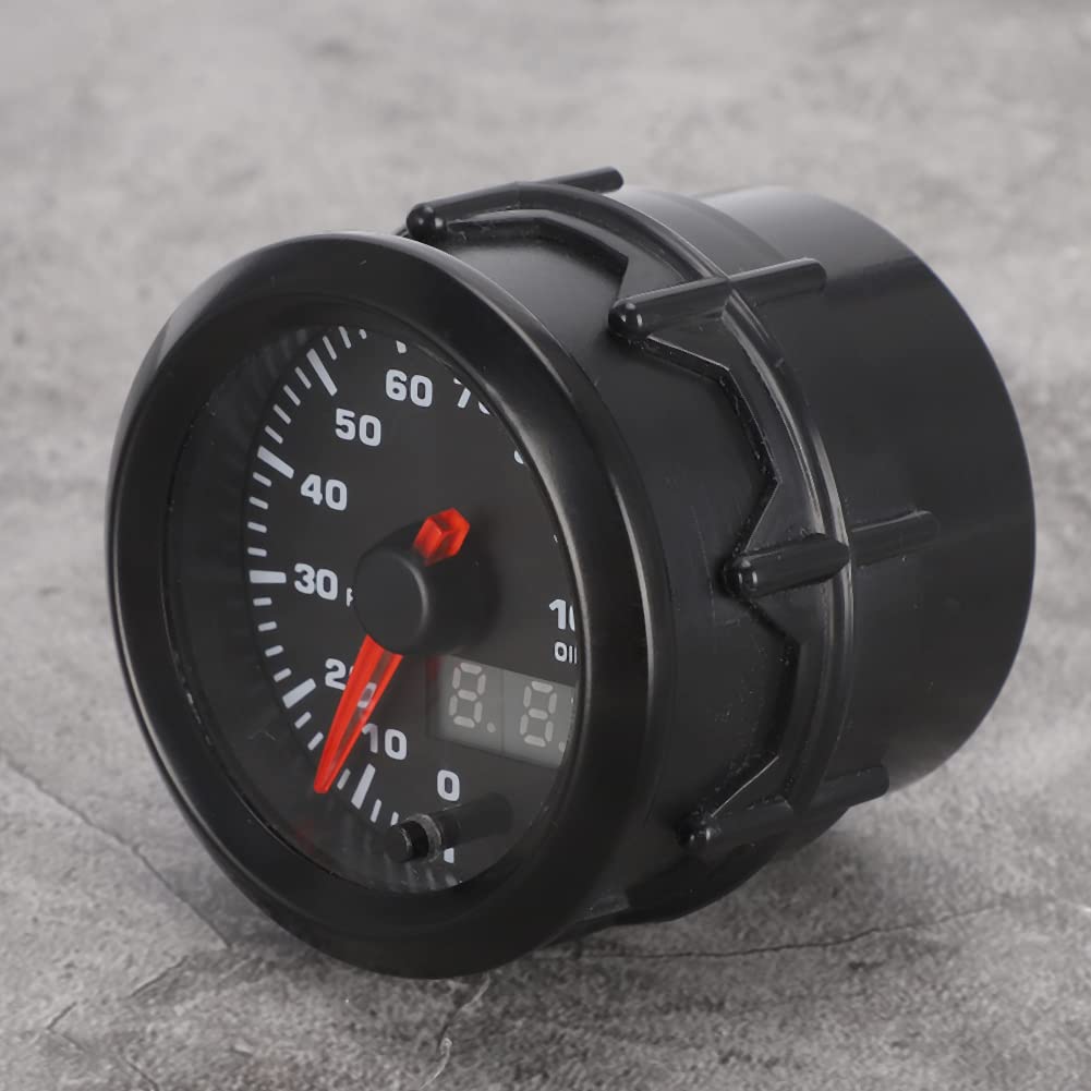 Puntatore del manometro dell'olio per auto da 2 pollici e 52 mm, misuratore di pressione dell'olio con display LED a 7 colori, manometro digitale dell'olio per auto a 12 V,