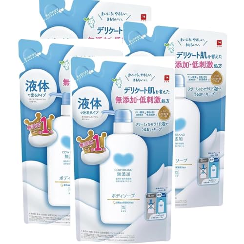 4個 詰め替え カウ ブランド無添加 ボディソープ 380ml