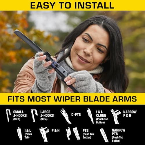Image of Rain-X 870415 Rugged XL Wiper Blade 15 inch, Windshield Wipers Replacement, Quiet & Durable Beam Design, All Weather Performance & Easy Universal Install, Blade Wear Indicator (Pack of 1)
