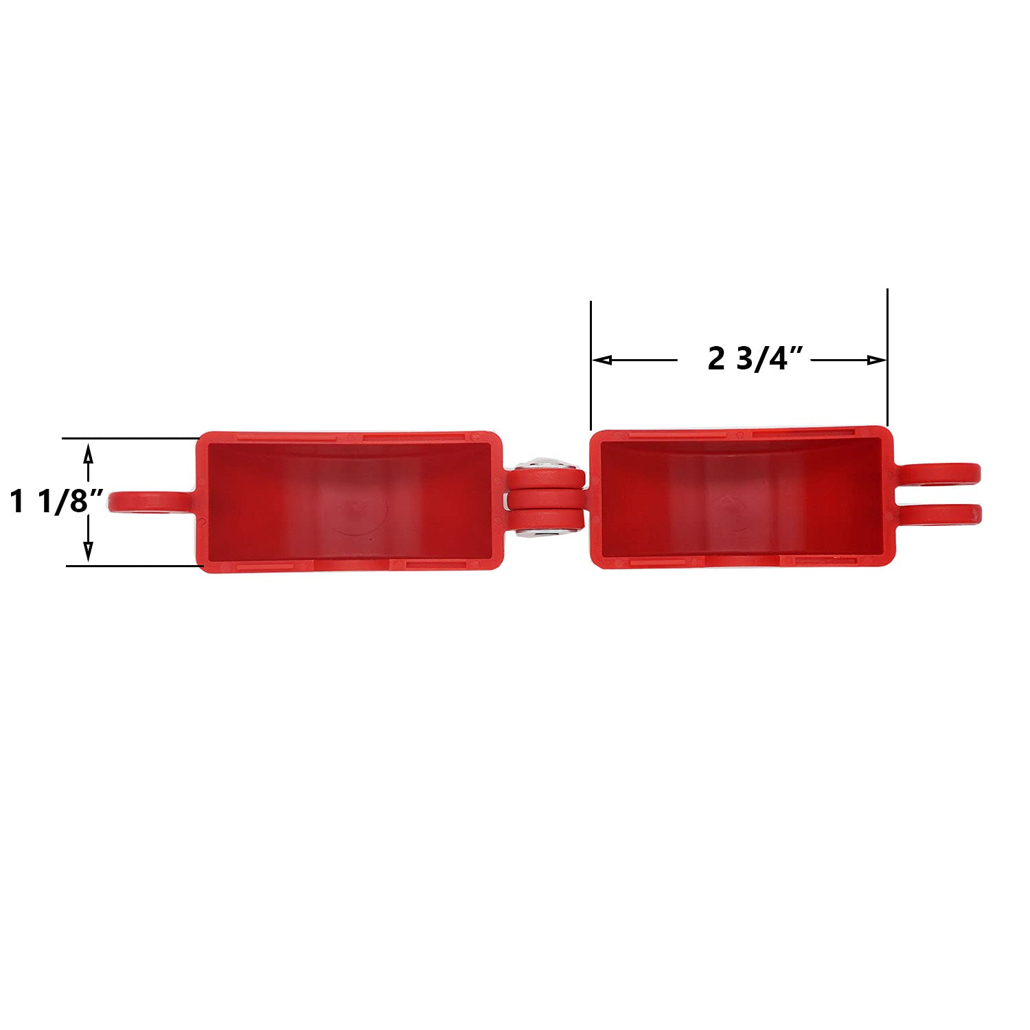 TRADESAFE Gate Valve Lockout - Red Lockout Tagout Valve For 1 Inch To 2-1/2 Inch Diameter Valve Handles, Impact Resistant Water Faucet Lock, Propane Tank Lock, Gas Lock - View #4