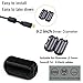 Clip-on Noise Filter,VSKEY[10pcs 5mm] Anti-interference High-Frequency Ferrite Core Choke Cable Clip for Home Audio System,Tvs,Speakers,Radio,Audio Equipment Noise Suppressor (0.2 inch inner diameter)