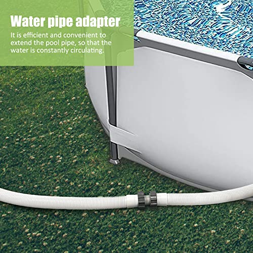 2 Stück Pool Schlauchverbinder 38 mm – Poolschlauch Adapter, Schlauchverbinder für Pool-Anschluss, kompatibel mit Intex Bestway Coleman, ideal zur Schlauchverlängerung