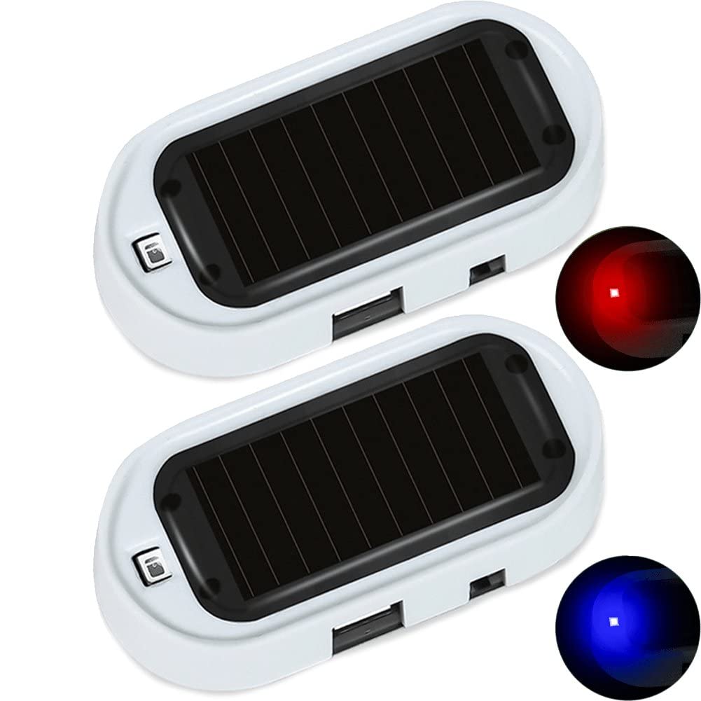 2 Pièces Voiture Énergie Simulé Alarme Factice Universel Antivol Usb Chargeur Led Clignotant Securite Avertissement Lere Alarme 38 90971462