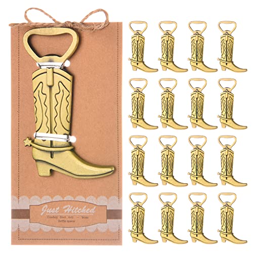 30PCS Cowboy Boots Bottle Openers Wedding Favors Baby Shower,Bridal Shower Birthday Party Return Gifts for Guests Party Decorations or Souvenirs