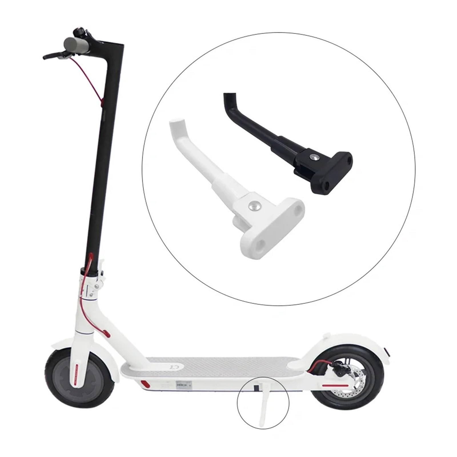 5/10 Pezzi Supporto for Piedi for Monopattino Elettrico Supporto for cavalletto for parcheggio Compatibile con Xiaomi M365 PRO 1s Supporto Laterale for treppiede Scooter di Ricambio(5pcs)