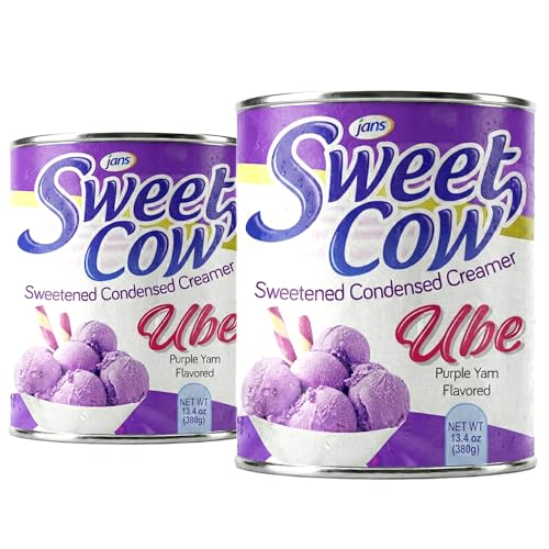 Ube Condensed Milk, 13.40 oz (Pack of 2) — Jans Sweet Cow Sweetened Condensed Creamer