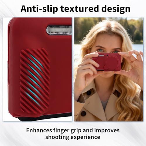 Funda para cámara Kodak PIXPRO FZ55 de silicona roja miniatura 5