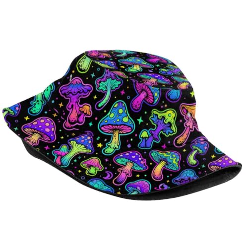 Image of Bucket Hat for Women Men, Fashion Print Outdoor Beach Hat Packable Sun Cap for Travel Hiking