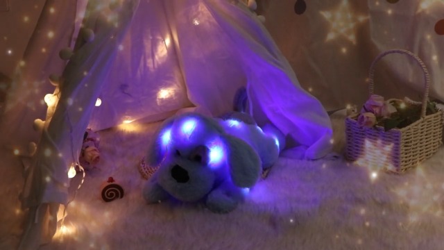 Amazon.com: Hopearl LED Plush Puppy Light up Stuffed Animal Dog