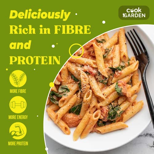 Image of CookGarden 100% Semolina Fusilli Pasta 400g | Healthy Pasta for Daily Meals | High Protein & High Fiber Diet Option | Maida-Free & Cholesterol-Free | Nutritious Pasta Madefrom Durum Wheat Semolina